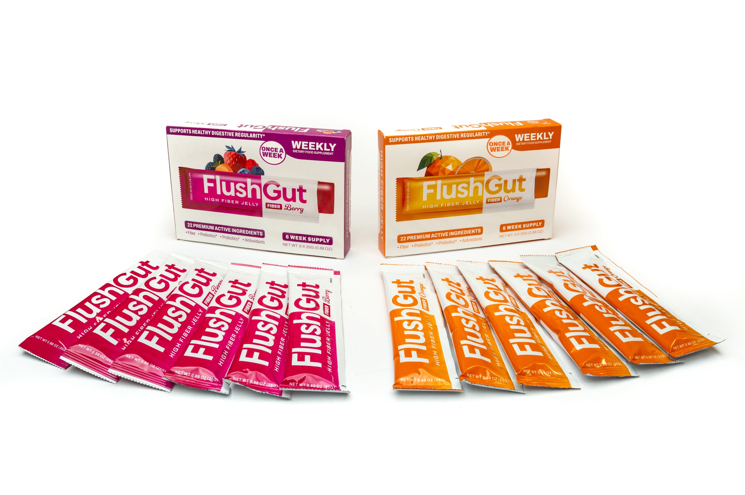 FlushGut - Orange and Berry Combo Pack